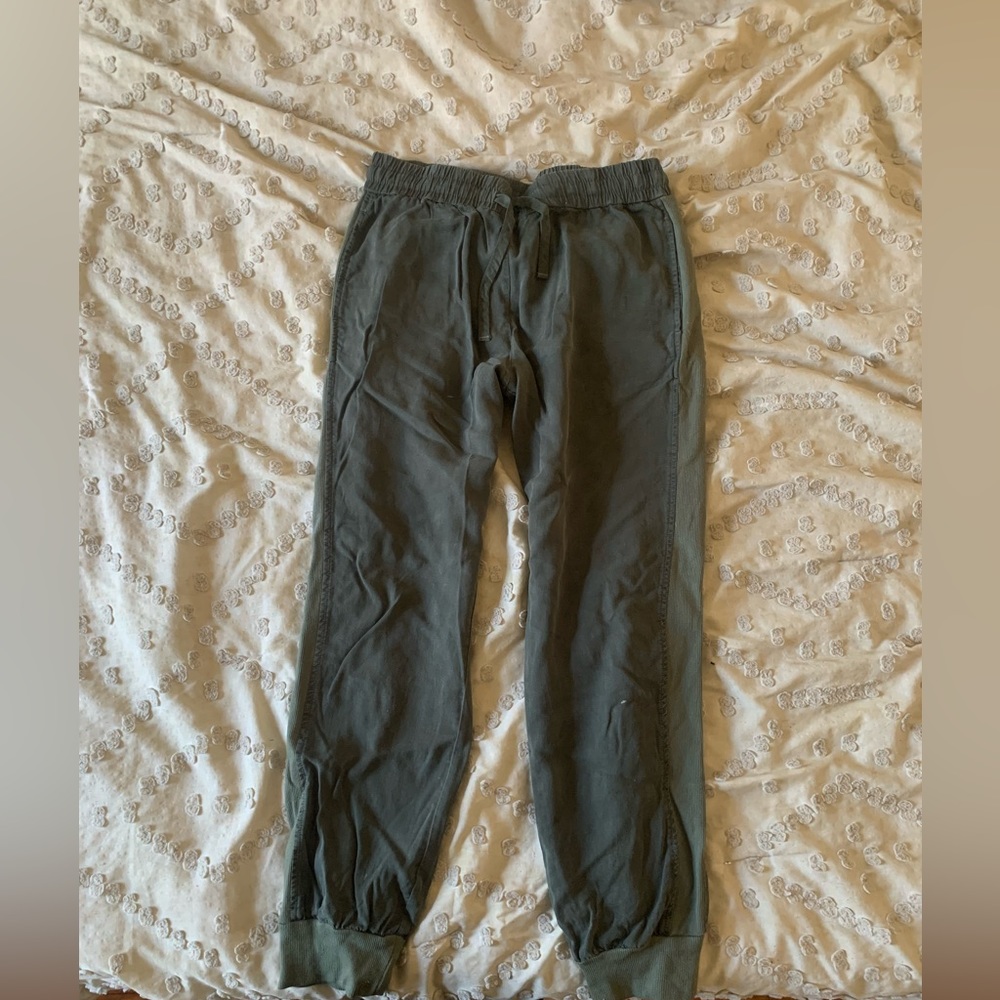 Love True army green joggers.